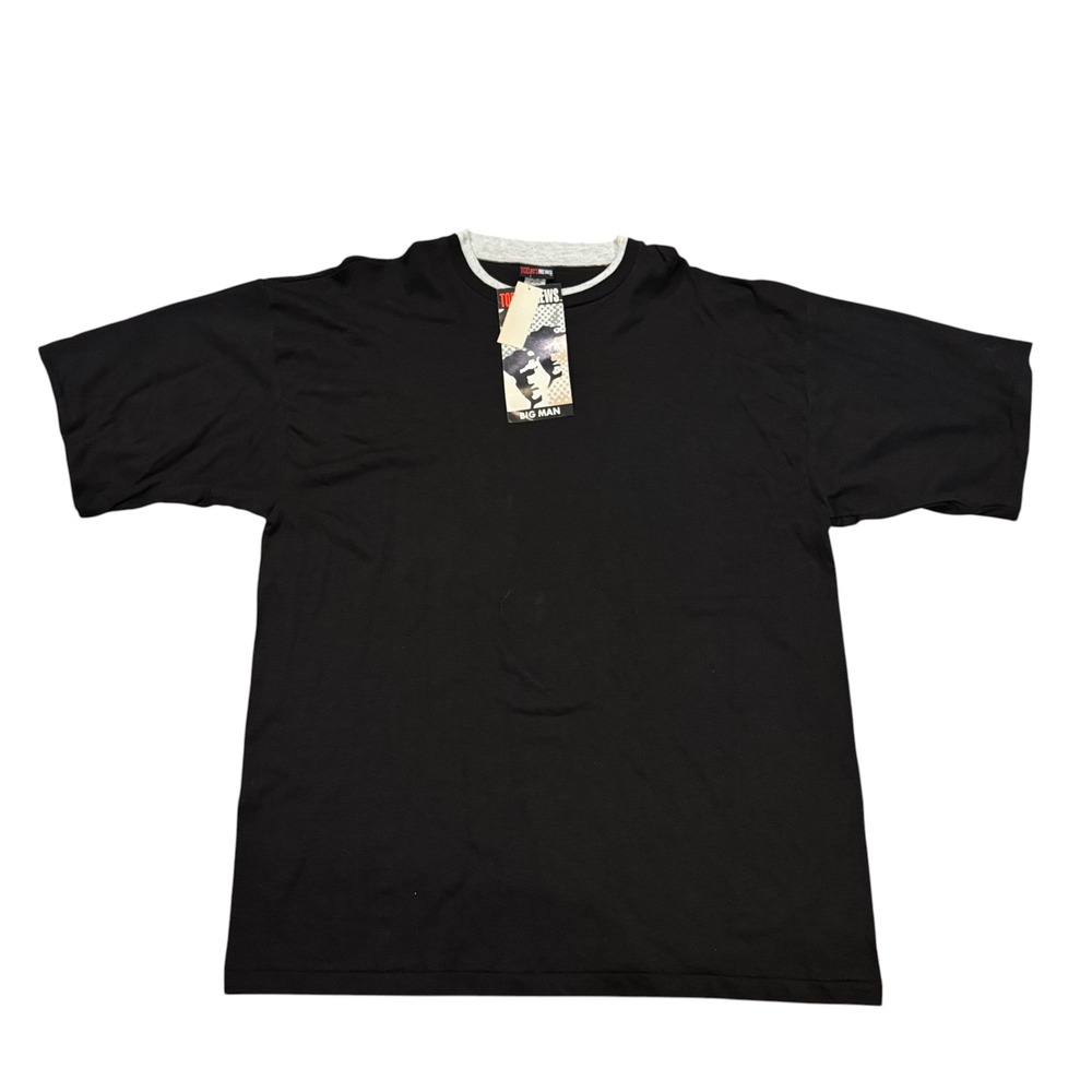 NWT Islander Big Man Dual Layer Short Sleeve Pocket T-Shirt Black 2X Made in USA